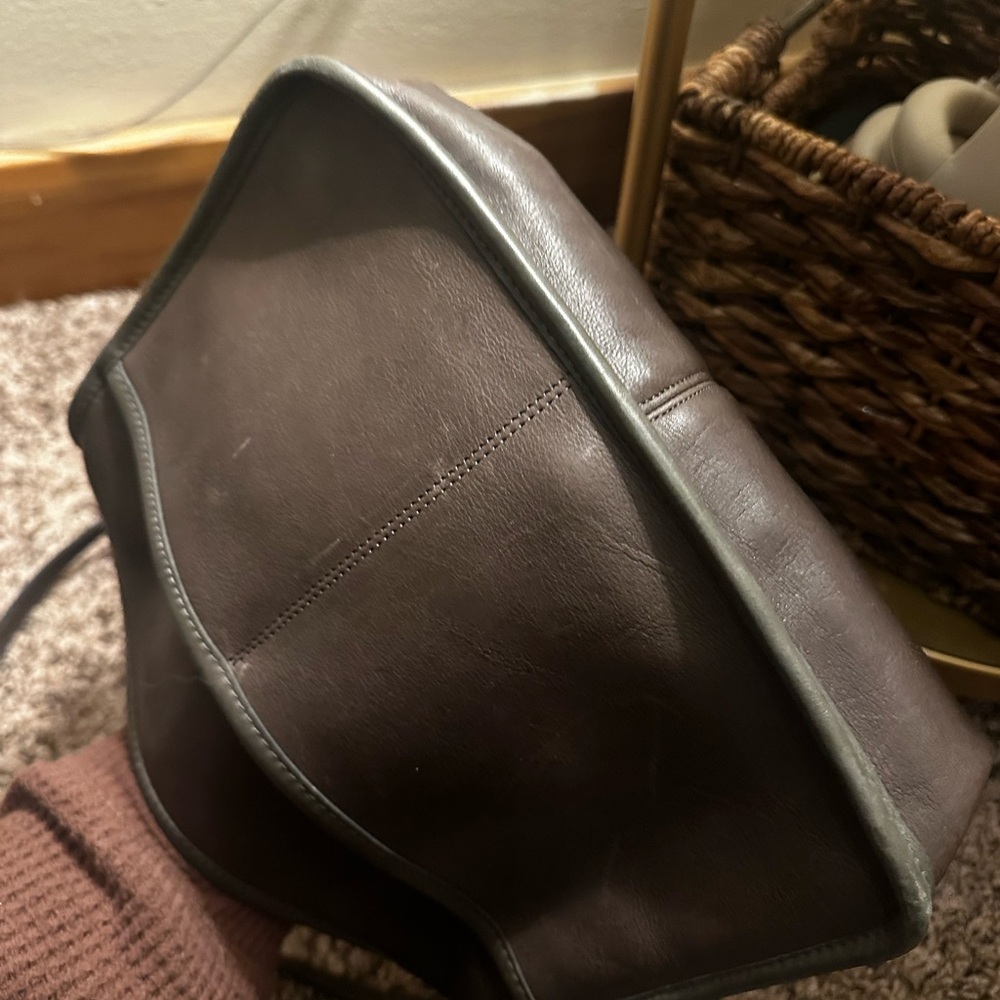 Coach Dark Brown Leather Interior